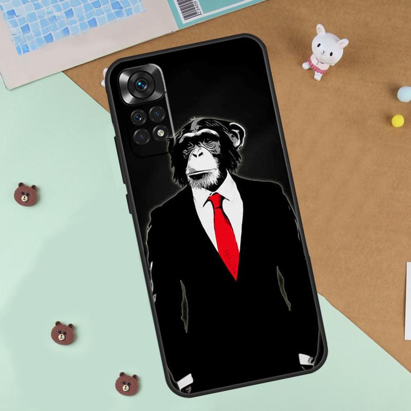 Cartoon Monkey Case For Xiaomi Redmi 14C 10C 12C 13C Cover For Redmi Note 14 Pro 13 9 10 11 12 10S 11S 12S