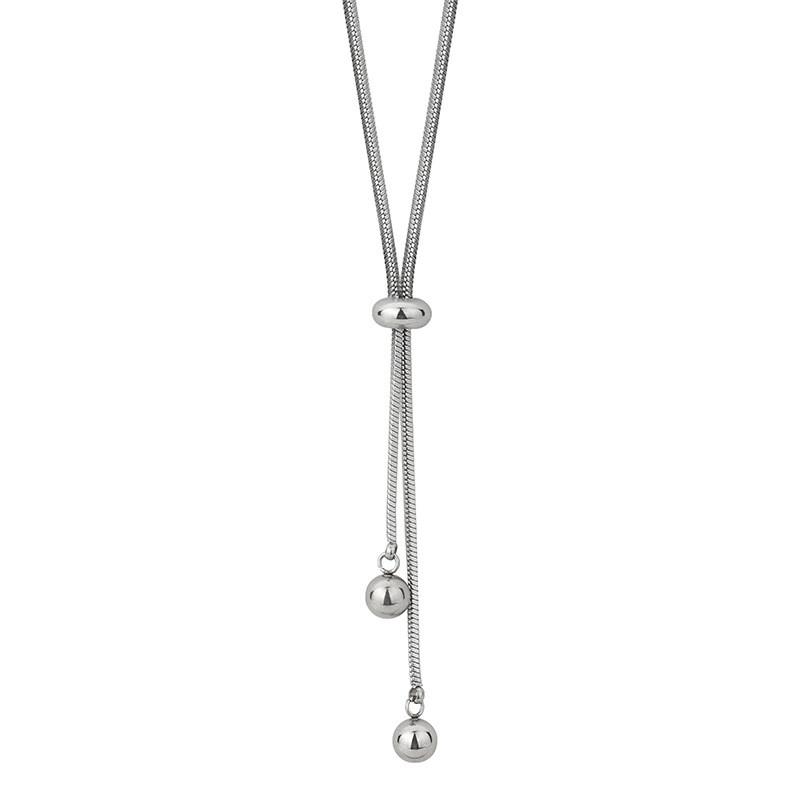 Titanium Steel Trendy Sweater Chain Necklace For Women Offering Unique Shape Geometric