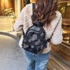 Denim Camouflage Mini Backpack Casual Fashion Women's Small Rucksack Everyday Travel Bag