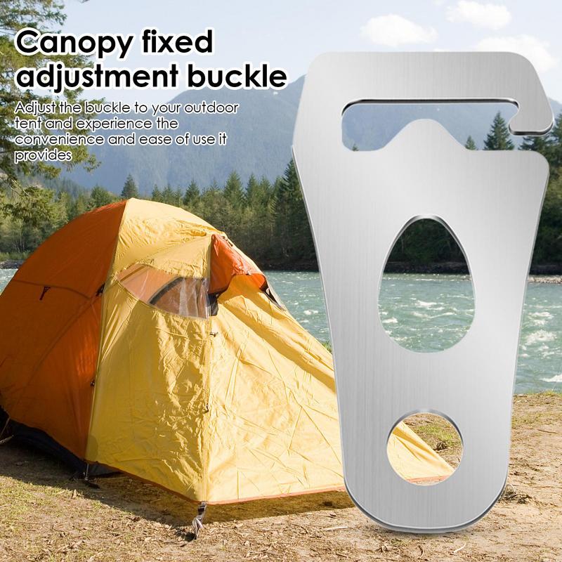 1pc Cord Tightener Tent Wind Rope Buckle Tie Down Rope Carabiner Clip Fastener CampTent Guyline Rope Buckle Fastener Wind Buckle