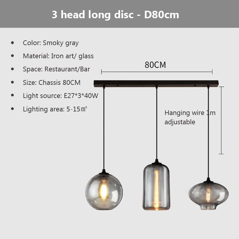 Nordic Hanging Loft Glasslustre Pendant Light E27/E26 for Kitchen Restaurant Bedroom Lamp Interior Decorative Pendant Light