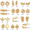 3PCS Cute Tulip Flower/Bow/Four Leaf Clover Charms for Jewelry Making Stainless Steel Star Pendant DIY Bracelet Necklace Earring