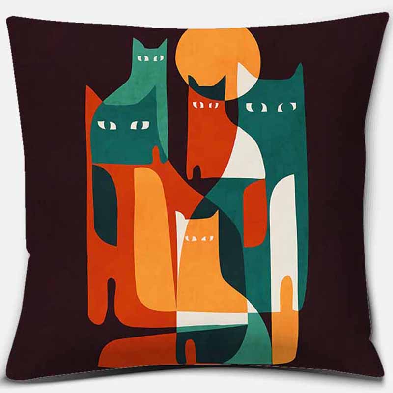 Creative Geometric Printing Pillow Car Sofa Seat Cushion Cover Home Decoration Pillow Pillow Covers