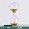 1 PZ 1 Minuto Timer a Sabbia, Clessidra Trasparente in Vetro, Ornamento Decorativo da Scrivania, Clessidra per Misurare il Tempo