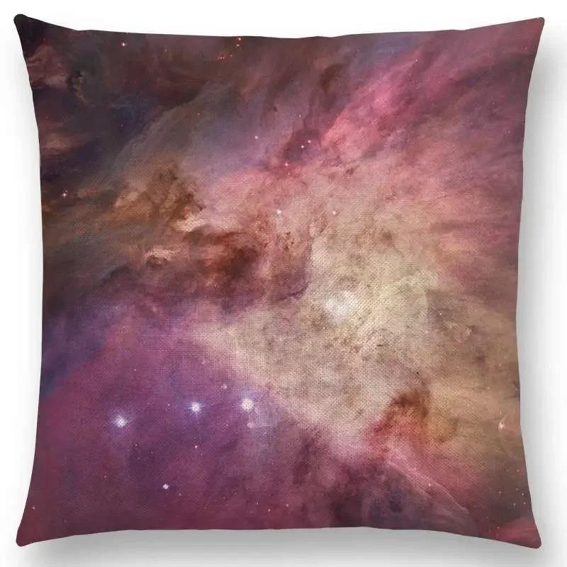 Pillowcase Night Sky Gorgeous Nebula Distant Galaxy Mysterious Universe Cushion Cover Home Decoration Sofa Home