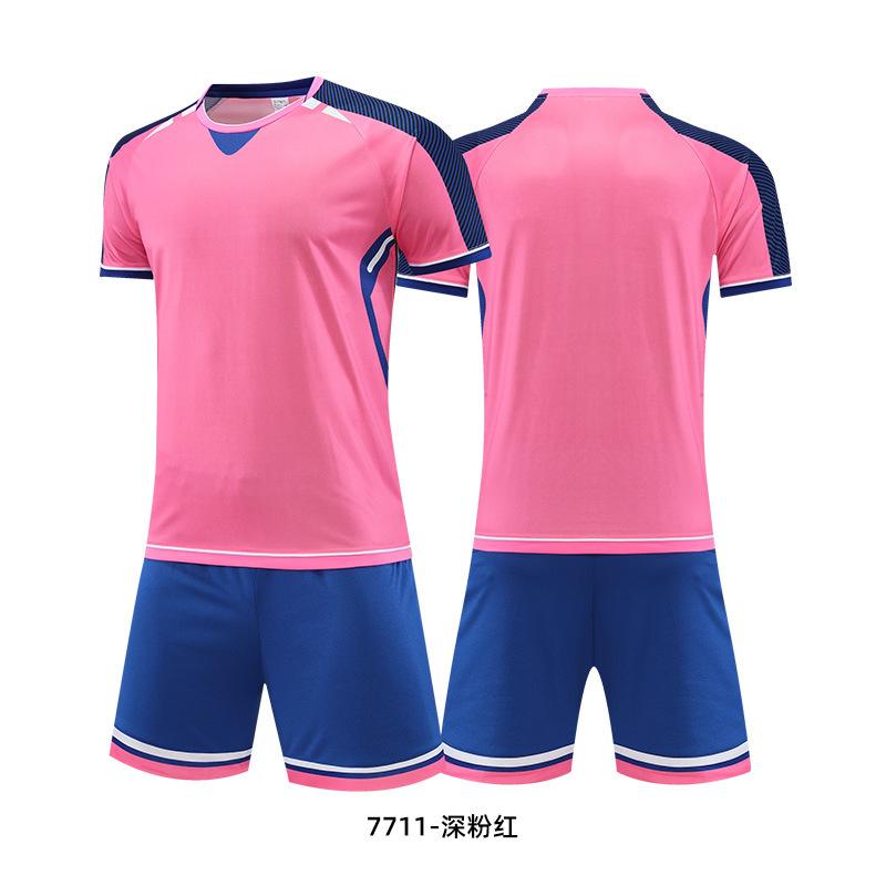 Children's football jersey set Boys and girls summer student training jersey Game jersey Printed football jersey