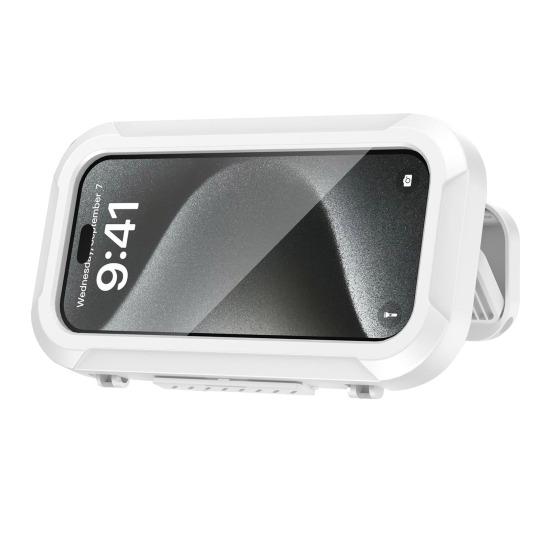 

Держатель для телефона в душе, водонепроницаемый настенный чехол-подставка для ванной комнаты, кухни белый