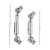 2pcs Black Silver Drive Shaft for WPL D12 C14 C24 B14 B24 B16 B36 C64-1 MN D90 D98 MN99S
