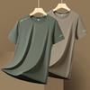 Short-sleeved Thin Ice Silk Short-sleeved Men's Sports Short-sleeved Casual T-shirt Outdoor Casual Sports Quick-drying Short-sleeved Men's Plus Size
