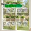 Indoor Gartenpflanzenhalter Fenster-Saugnapf-Aufbewahrungsregal, Klares Acrylregal mit Ausstellungsständern Starke Haftung, Schwebender Ständer für Pflanzen