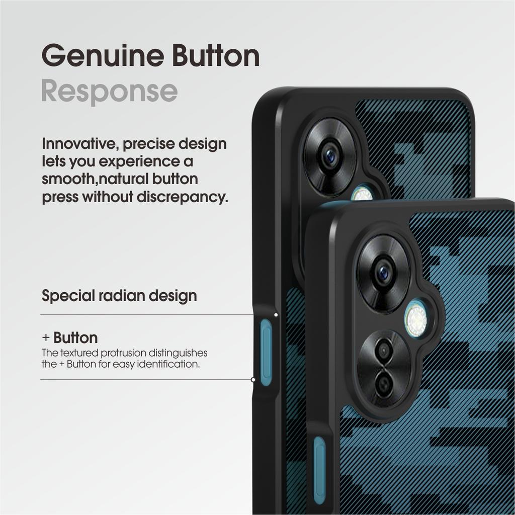 (Comes with wrist strap)IBMRS for OnePlus 12R/ACE 3 camo phone case,Clear Hard Back Shockproof Advanced Protective Cover