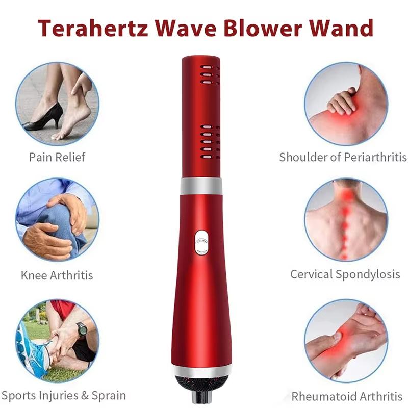 2024 Terahertz Electric Wave Lamp Magnetic Wellness Device Heating Relaxation Massager Hair Dryer for Home Use Comfort Support
