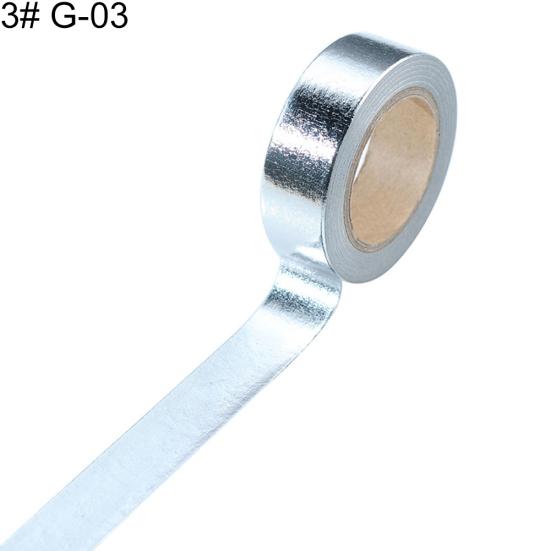 

Золотая фольга 10 м x 15 мм, маскирующая лента Васи, наклейка, украшение, инструмент для скрапбукинга «сделай сам»