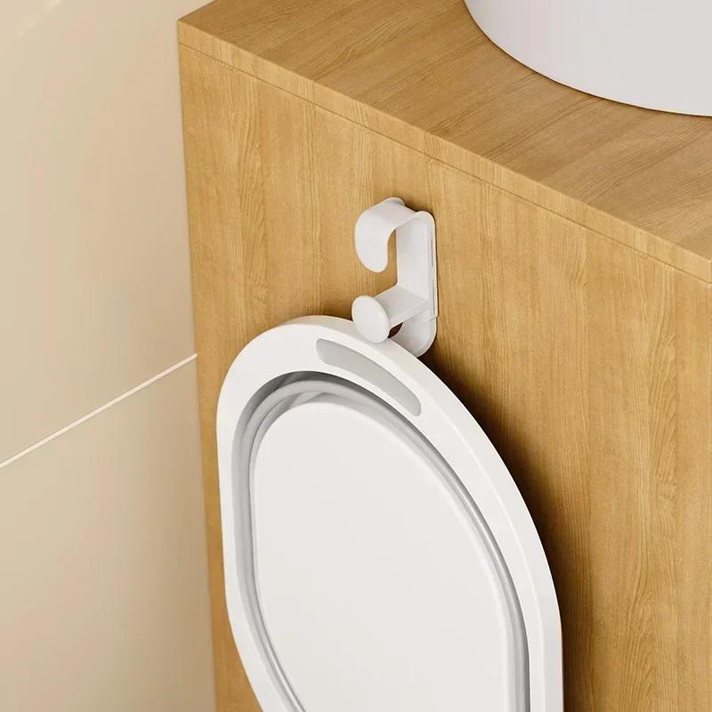 Koupelnové háčky Nástěnný háček na umyvadlo Zatahovací úložný regál na umyvadlo Multifunkční kuchyňský koupelnový regál Držák na umyvadlo Háček