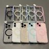 Luxury Candy Shockproof Bumper Clear For Magsafe Case for iPhone17 16 15 14 13 12 11 Pro Max Plus Magnetic Wireless Charging Cover