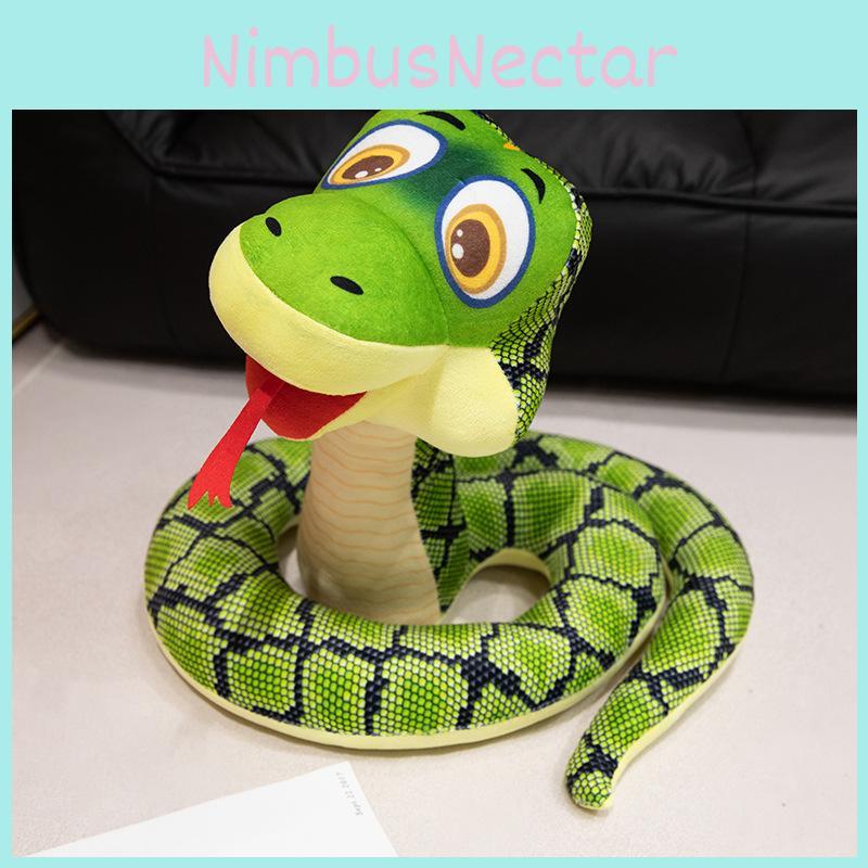 Plush Simulation Snake Toy Soft Stuffed Animal Doll Children Gift Holiday