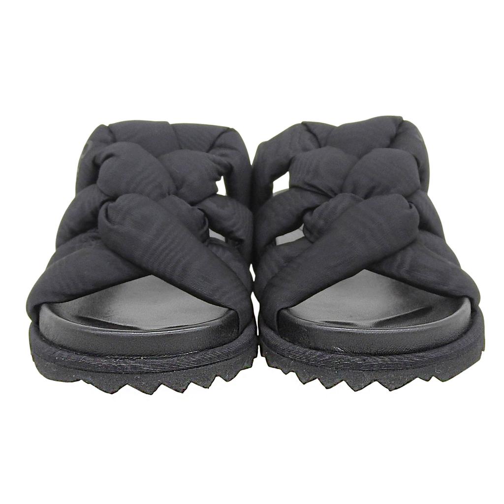 Great JIMMY CHOO Sandals Kes Black Synthetic Fiber Women 35 Used