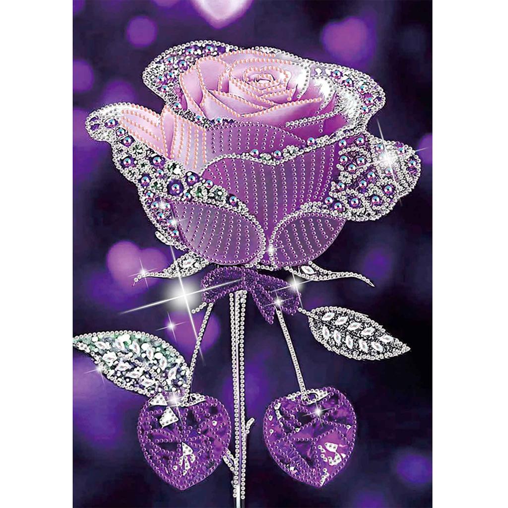Dreamy Flower Partial DIY 5D Special Shaped Drill Diamond Painting Gem Art for Adults/Beginners Gift Idea Home Decor 30x40cm