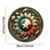 Retro Metal Painting 20x20cm Handmade Art Vintage Tin Sign Home Wall Decor