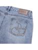 Kirsh String Point Denim Wrap Skirt [Light Blue]
