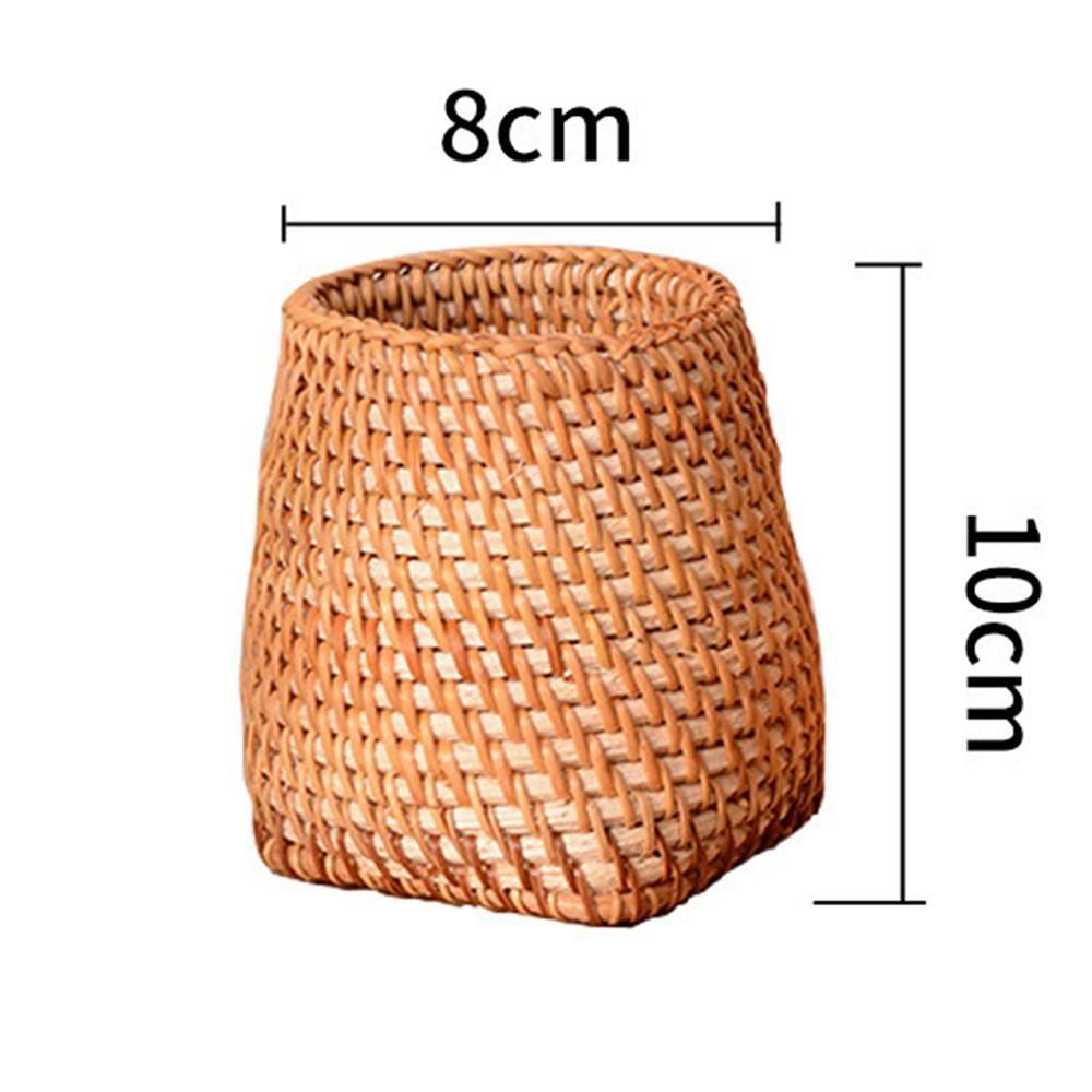 Cosmetic Holder Hand Woven Pen Holder Large Capacity Stationery Container  Tableware Holder