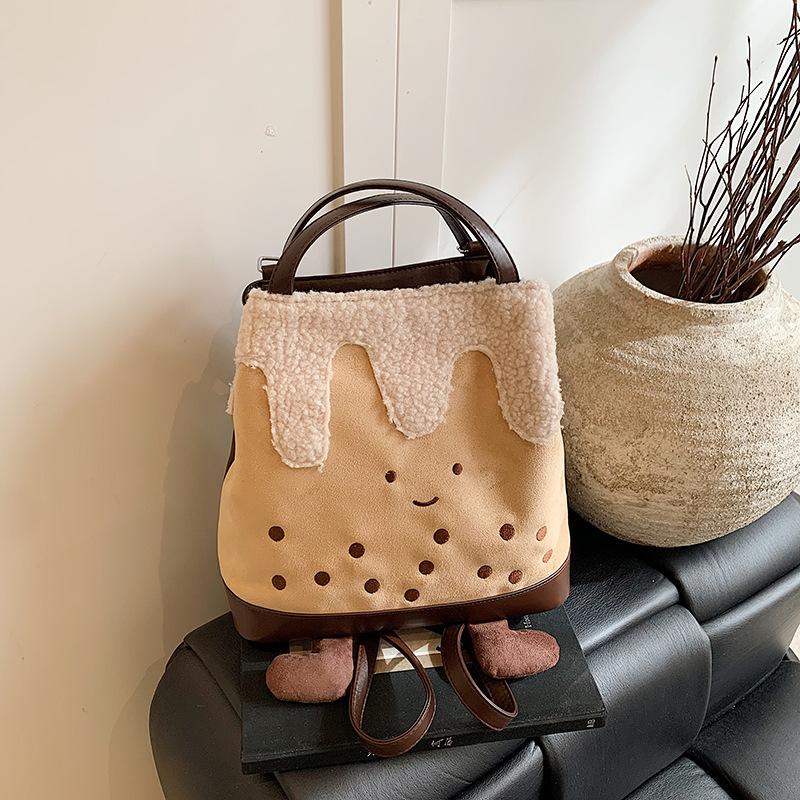 

Милый мультяшный рюкзак женский 2025 новый большая вместимость на плечо студенческий класс поездки сумка-мессенджер 38*13*30