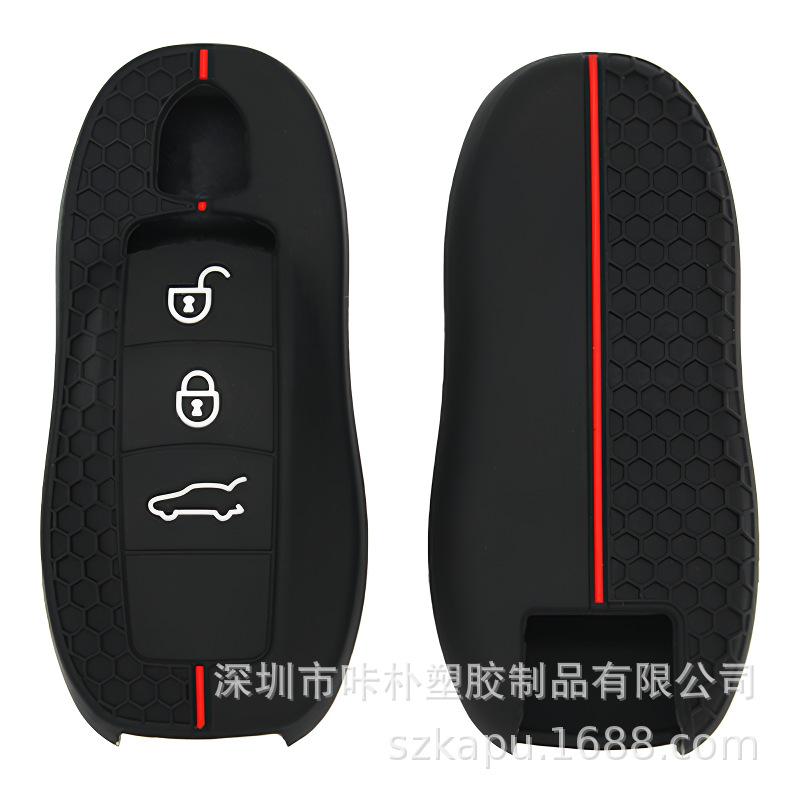 

Силиконовый чехол для ключа Porsche Cayenne/Panamera/Macan с 3 кнопками.