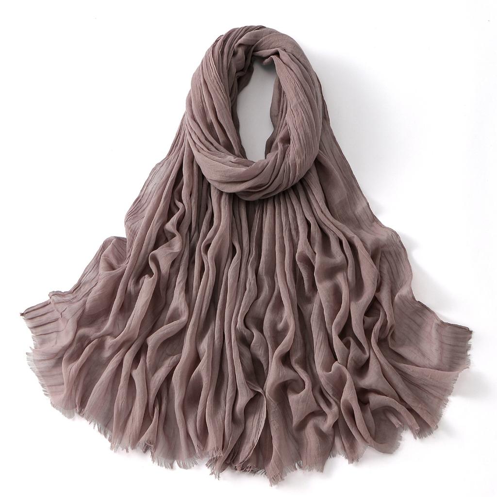 Resistant Fabric Easy To Carry Non-Slip Full Coverage Formal Muslim Hijab For Women Elegant Headscarf Full Coverage Event