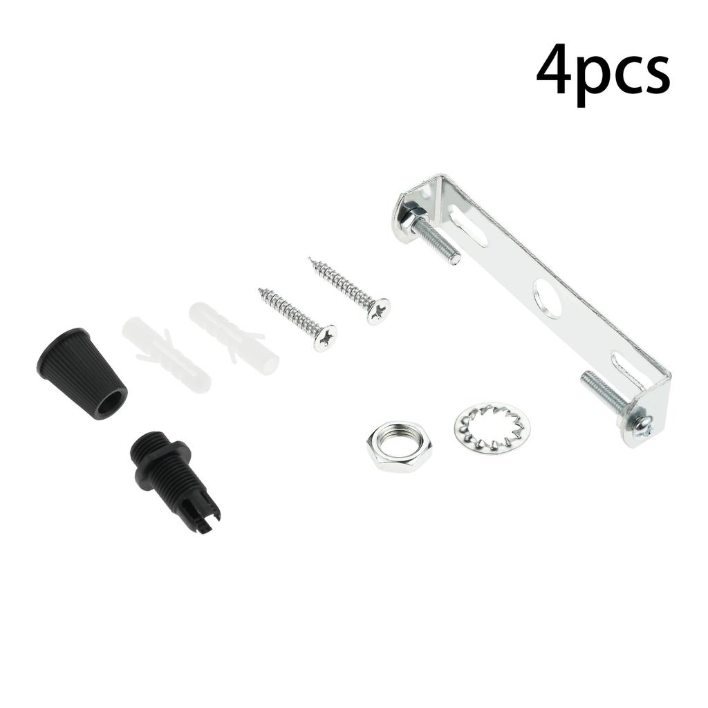 4 Sets Ceiling Light Plate Kit Light Fixture Mounting Bracket Plate for Home Office Pendant Wall Light with Screw Washer Nut
