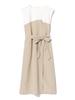 Cut Combination Layered Dress for GREIGE ONE SIZE [Beams Heart] One-piece Women,