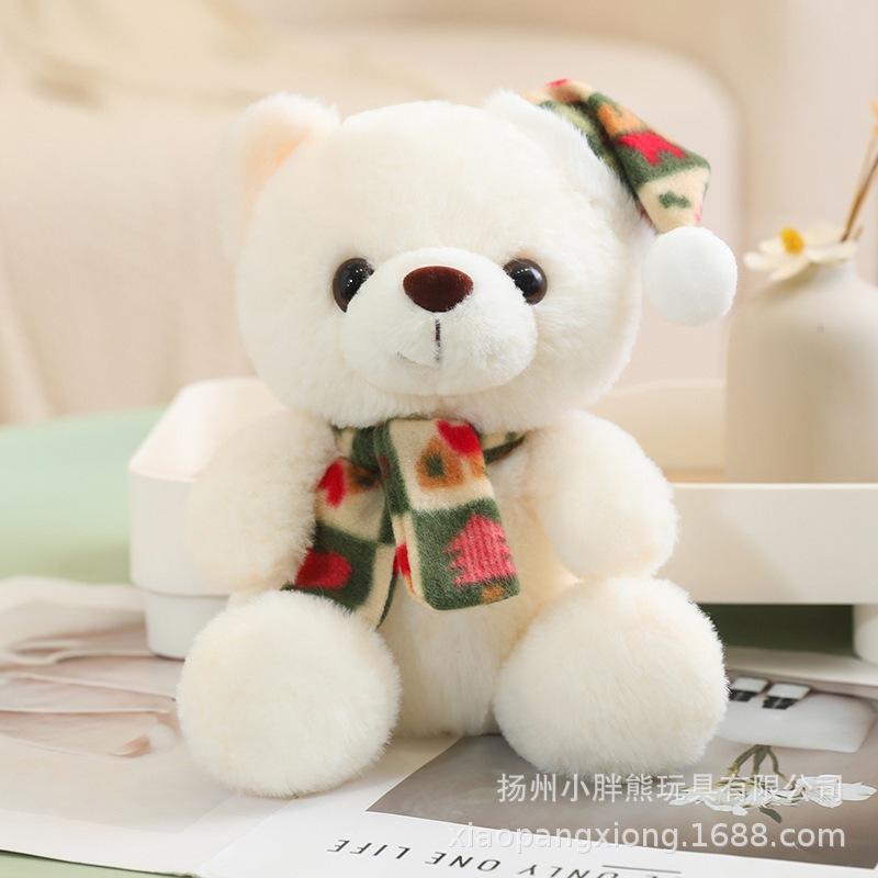 Teddy Bear Doll Couple Scarf Bear Plush Toy Love Bear Doll Christmas Elk Penguin Old Man Series