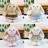 Cartoon Bunny Plush Doll With Polyester Filling For Childrens Bedroom Decor And Gift