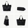 [VITAFELICE] Vita Felice Purse Nylon 2way Tote Bag Ladies Inb-90025z (black Gray)