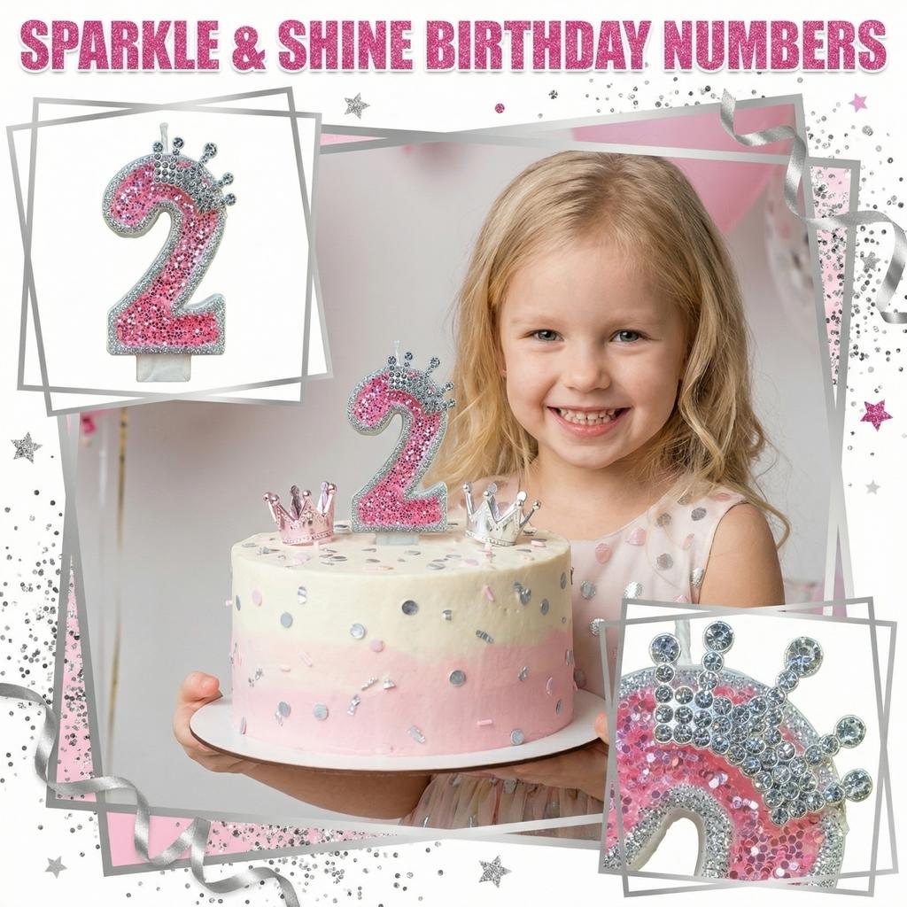 Fashion Cartoon Creative Birthday Candles Party Digital Candles