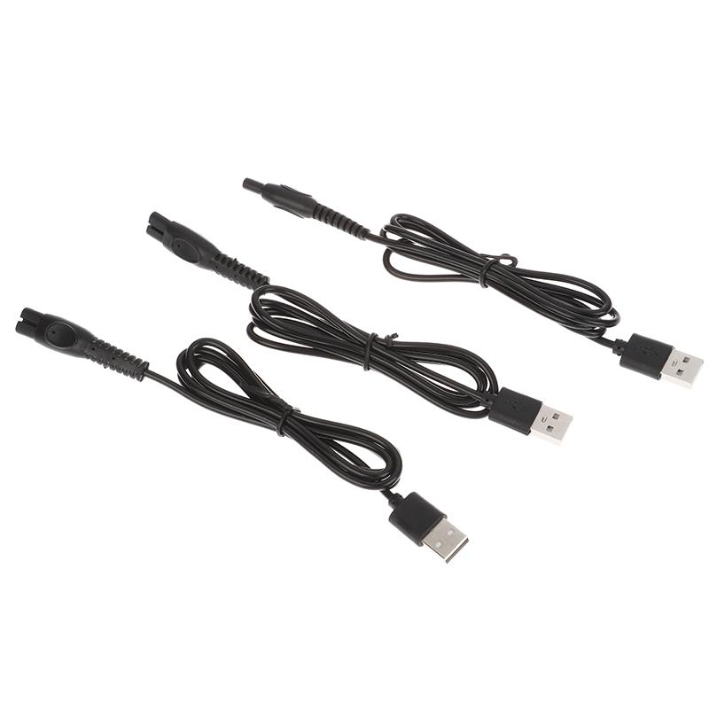 5-Pcs USB Charging Cable Electric Shaver 5V Power Cord Replacement Charger Compatible with PQ888 S5830 S5831 S5832 S1113 Razor