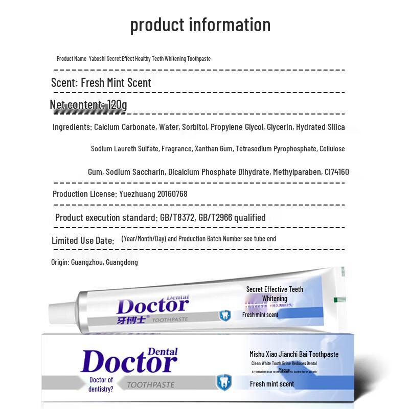 Dr. Dental Concentrated Whitening Toothpaste