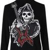 1Pc Skull Embroidery Patches Iron On Clothes Punk Appliques Badge