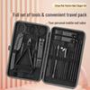 Spot 24-Piece Black Stainless Steel Nail Clipper and Manicure Tool Set