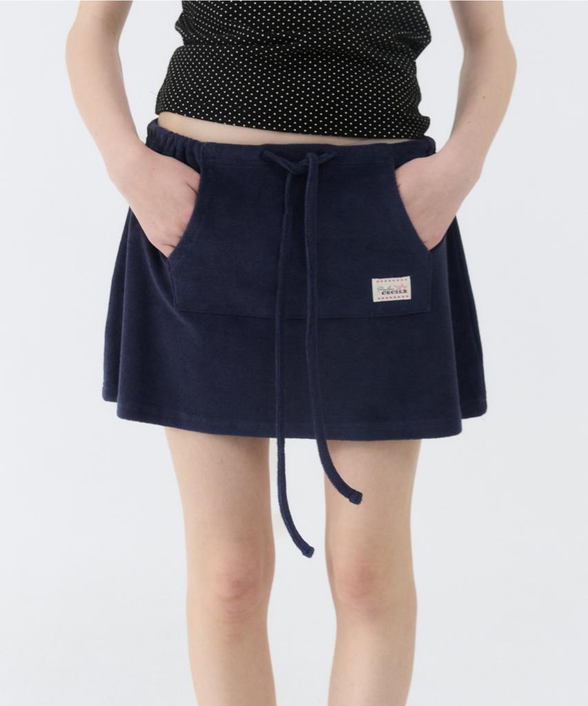 Gbh Apparel Terry Mini Skirt / Navy