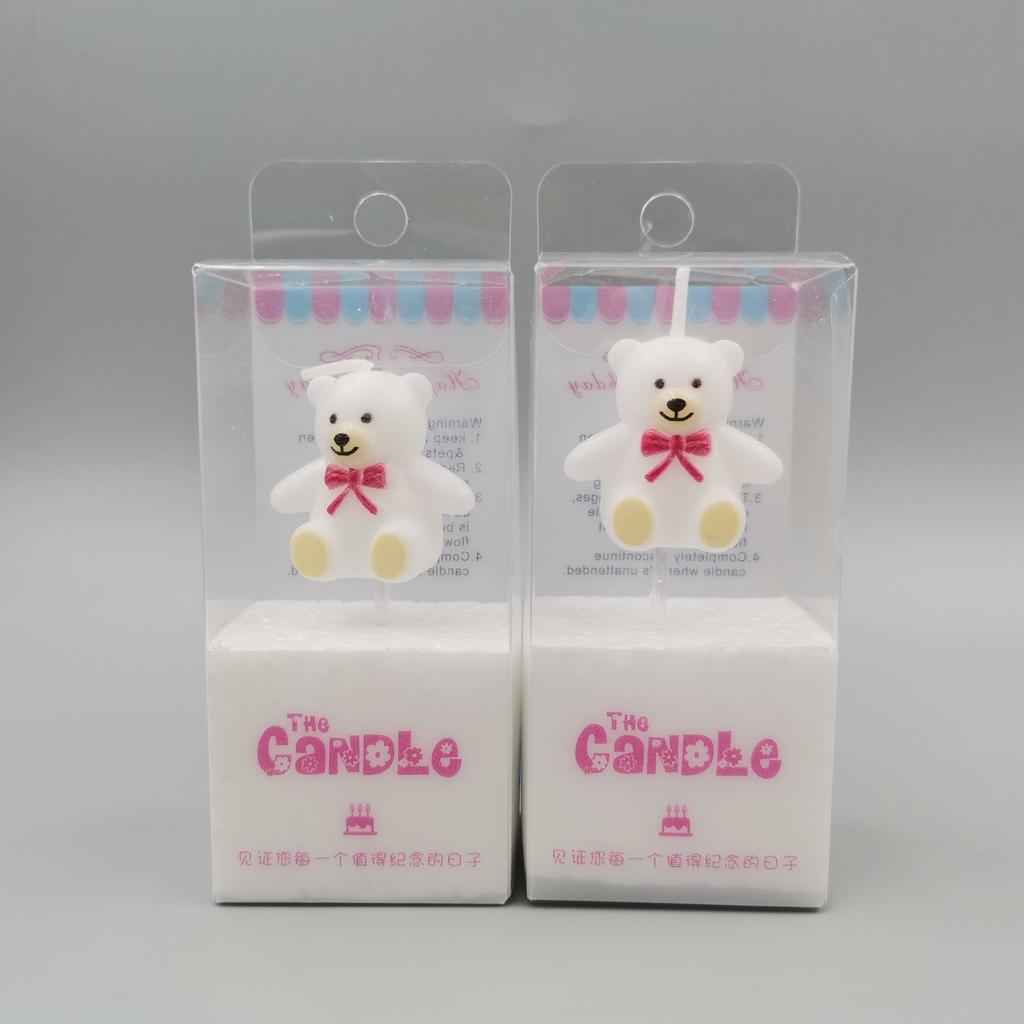 Atmosphere Individually Packaged Bear Cake with Birthday Candles Creative Children's Birthday Arrangement Candles