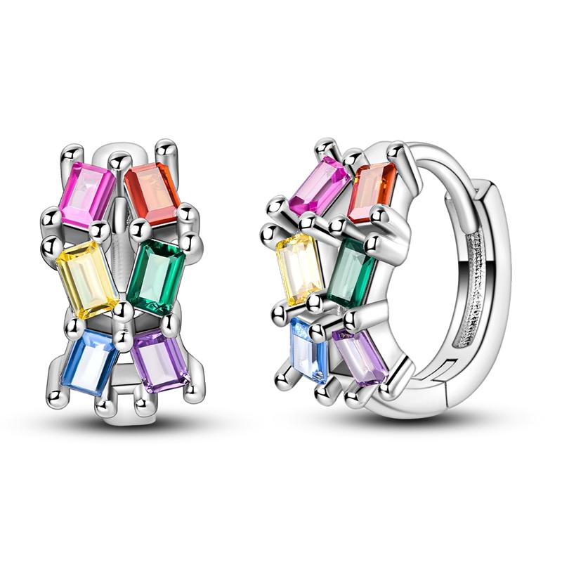 Hoop Earring New 925 Silver Earring Women Drop Earring For Wedding Engagement Birthday Party Fashion Jewelry Gift