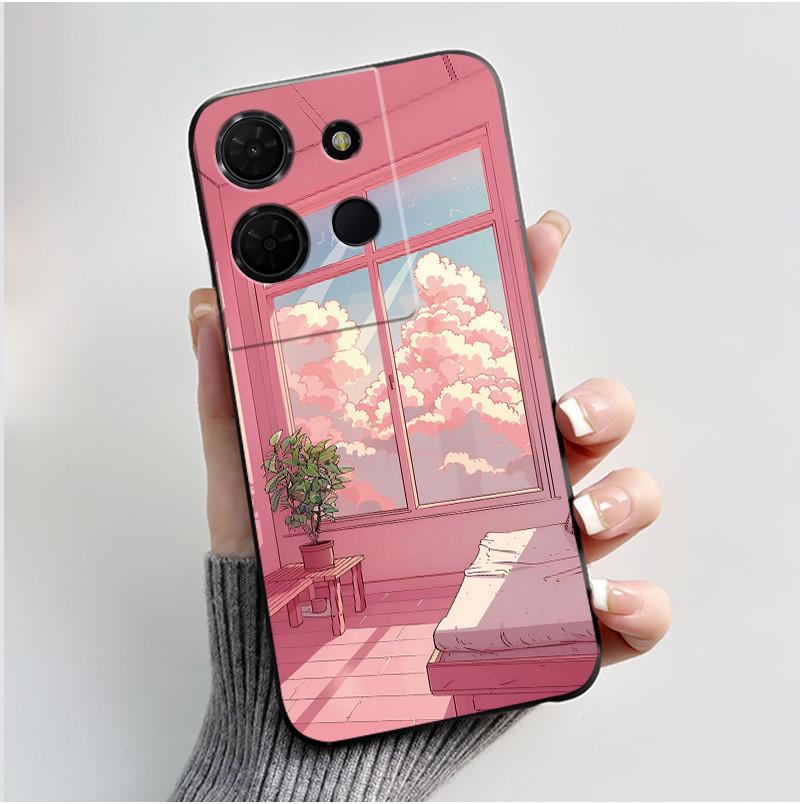 Bright New Pattern Anti-scratch Black Casing For TCL 503 Pattern Cover For TCL K32 5G (T513W)/TCL K33 5G (T513Z) Soft Case