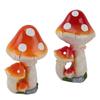 Mushroom Garden Decor Resin Exquisite 3 Mushrooms Decorative Mushroom Garden Ornament Easy To Maintain  for Garden