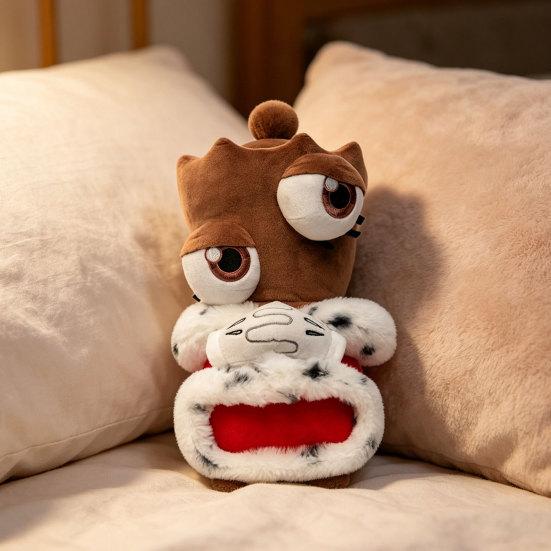 Circus Plush Toy Cartoon Character Stuffed Animal with Crown & Cape 21cm Soft Fantasy Animal Doll Birthday Gift for Kids Fans