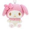 Sanrio Knit Mascot Holder My Melody 11cm x 6cm x 12cm 500003 Amigurumi-style - - Approx. (W) (D) (H) -