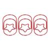 40Pcs   Paperclips Star   Rustproof Coating Multi Purpose Cute Paper Clips for Home School
