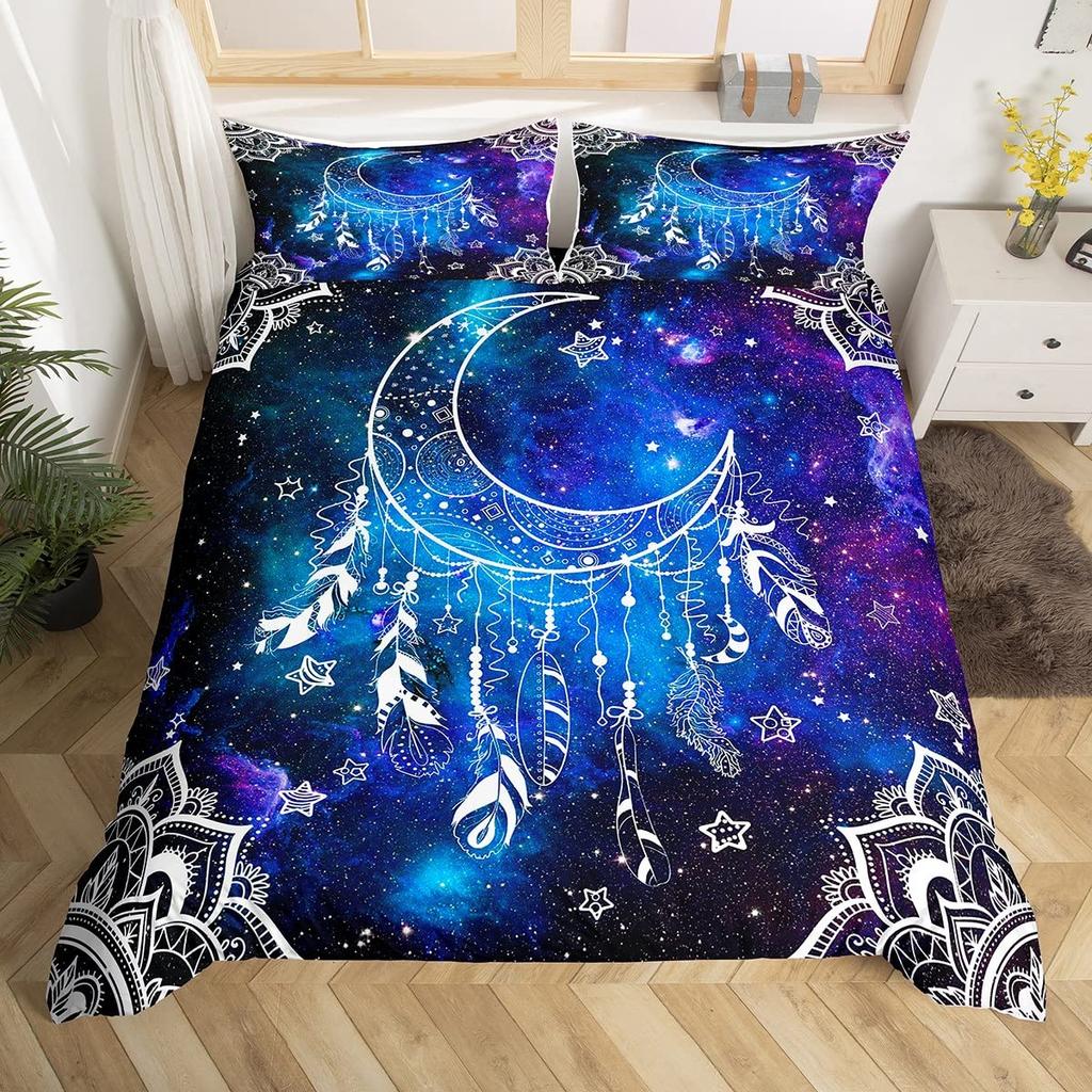 Dreamcatcher Duvet Covers for Kids Teens Queen Quilt Covers Lightweight Down Bedroom Decor 2 Pillowcases 1 Duvet Cover No Quilt