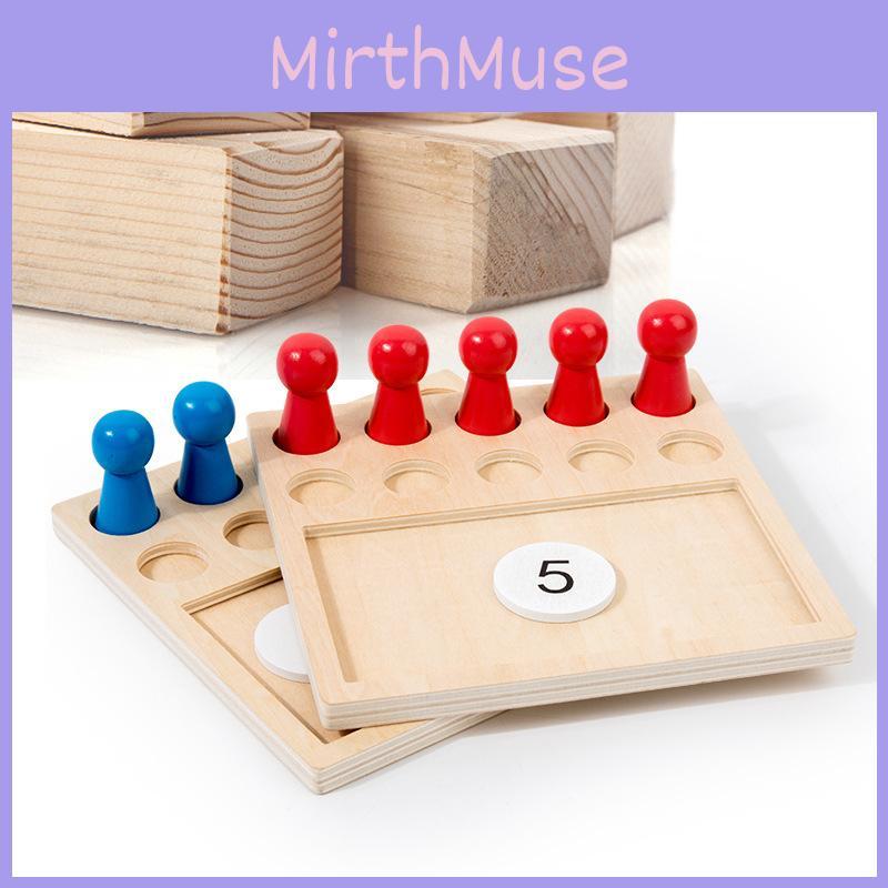 Wooden Montessori Math Board With Ten Grid Layout For Kids Learning And Early Education
