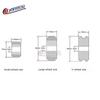 1/6/12/24pcs CNC Plastic POM Big Small Wheel With Bearing Idler V-Slot Aluminum Profile Perlin Pulley For 3D Printer