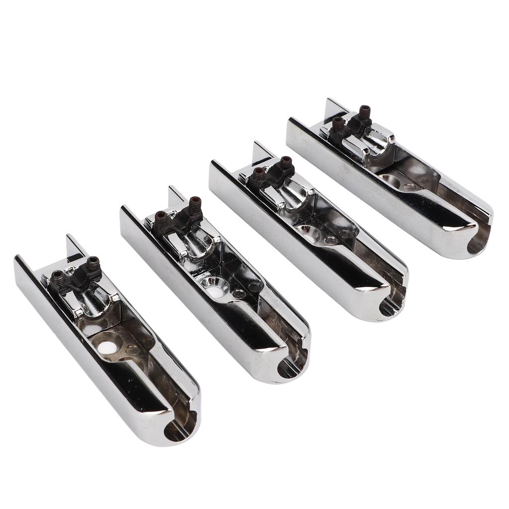 Electric Bass Bridge Metal Wear Resistant Textured Individual 4 String Electric Bass Guitar Bridge